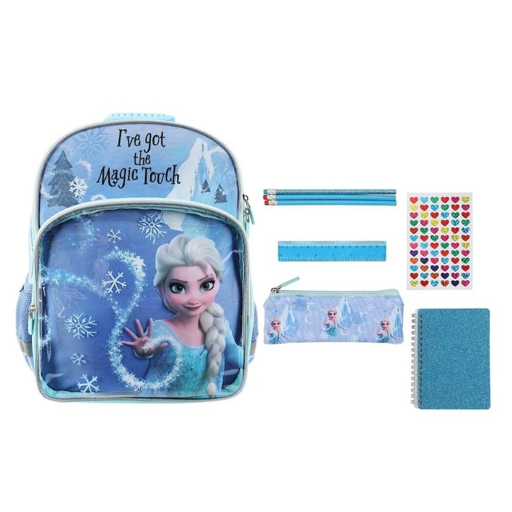 Frozen Elsa Magic Touch Youth Backpack 6-Piece Set